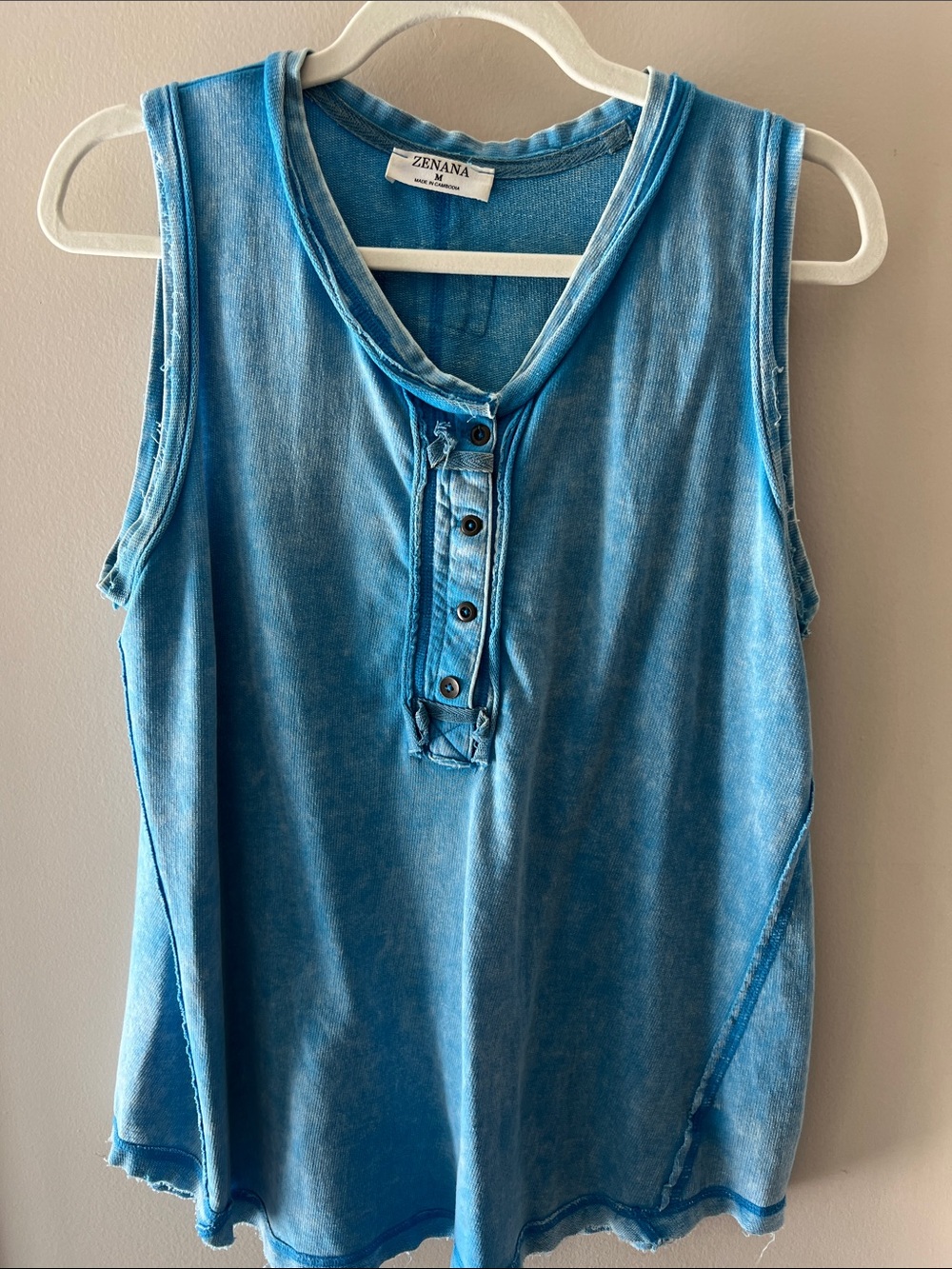 Zenana Outfitters Teal Blue Knit Top